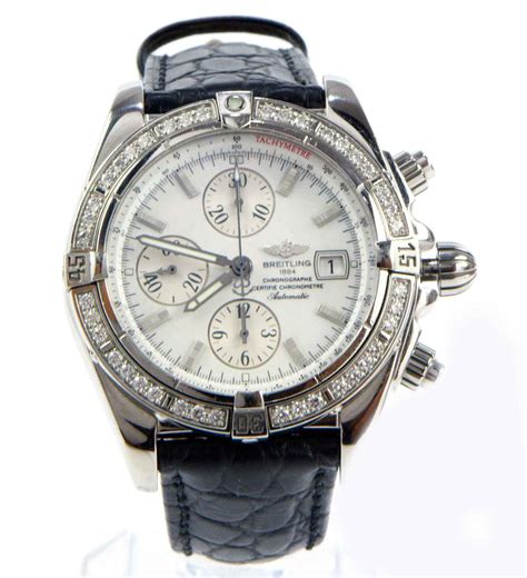 breitling a13356 diamond bezel.